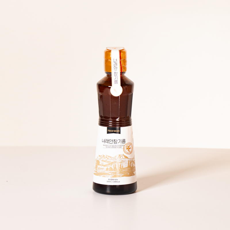 강원더몰,국산 들깨, 참깨로 착유한 저온압착 들기름, 참기름 320ml