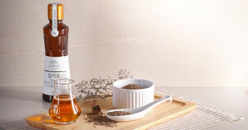 강원더몰,국산 들깨, 참깨로 착유한 저온압착 들기름, 참기름 320ml
